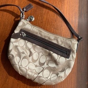 COACH Gold Crossbody Small Bag/Purse